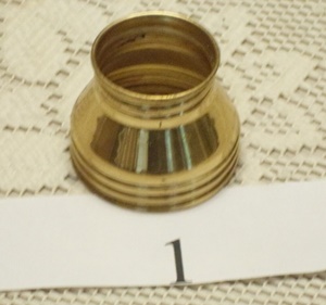 Base to Font Adapter - Solid Brass